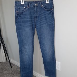 High waisted girlfriend jeans